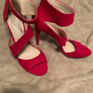 Red Strappy Heels